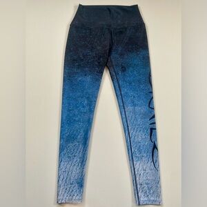 Loco Kai / Skailz XS Blue Ombre Scale Print High Rise Leggings